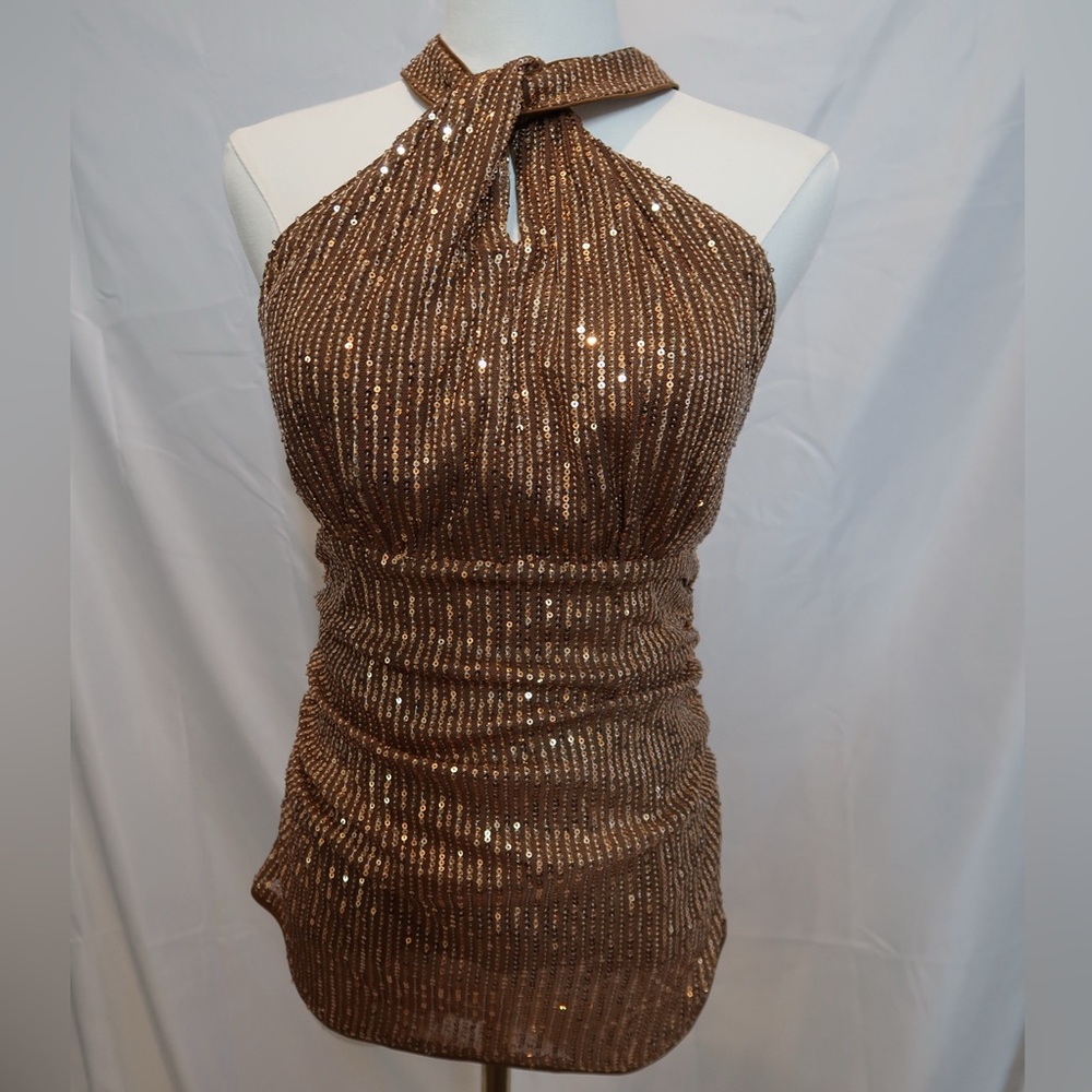 Brown Sequin Tank